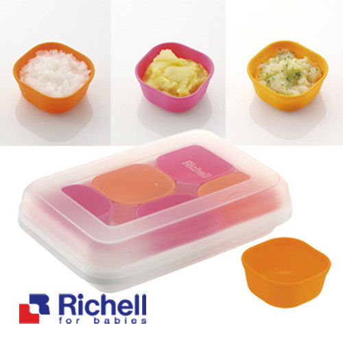Richell日本利其爾 離乳食分裝盒-25ml(6入)