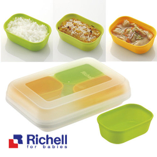 Richell日本利其爾 離乳食分裝盒-50ml(4入)