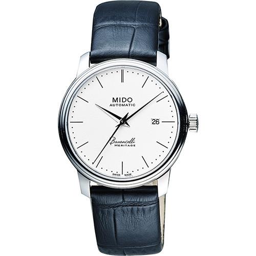 MIDOBaroncelliIIIHeritage復刻機械腕錶-白x黑/32mmM0272071601000