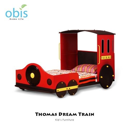【obis】Kids Neverland 兒童單人床架-湯瑪士小火車