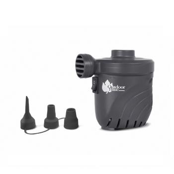 【Outdoorbase】颶風充氣幫浦 (PSI出氣量UP。充氣床馬達。可充氣及洩氣。電動充氣幫浦 ) 墨灰色 28279
