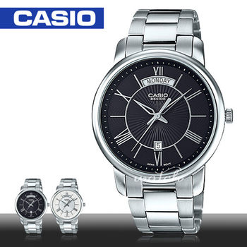 【CASIO 卡西歐】低調簡約不鏽鋼石英男錶(BEM-152D)