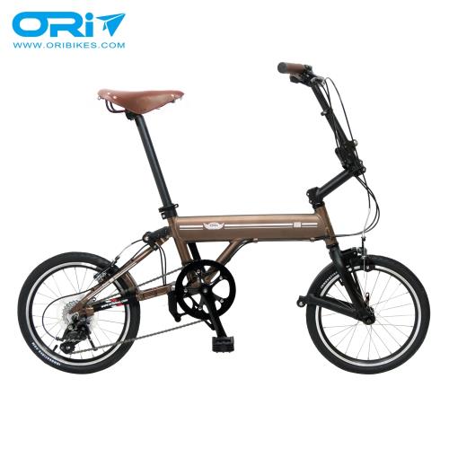  ORI C8 Classic 16吋8速鋁合金折疊單車-陽極噴沙咖啡