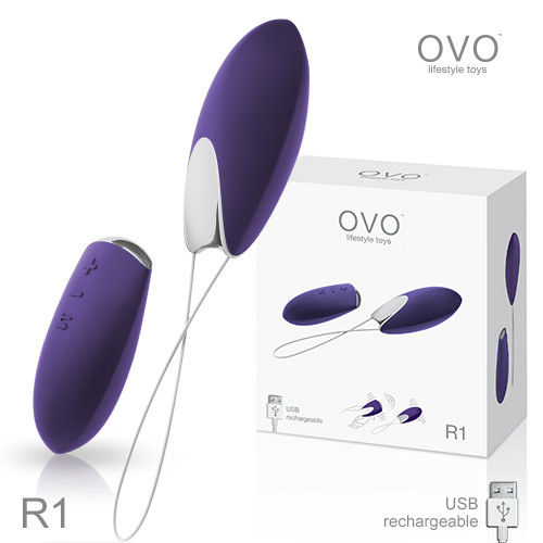 德國OVO R1 樂佩 7段變頻 多功能 陰蒂刺激無線遙控跳蛋 充電式 深紫