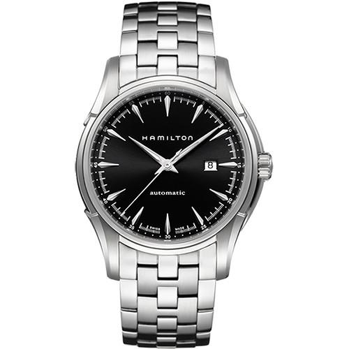 HamiltonViewmatic紳士大三針機械腕錶-黑x銀/44mmH32715131