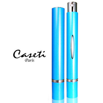 法國巴黎Caseti 香水瓶-土耳其藍色 - 法國原廠 時尚輕便 鑲嵌SWAROVSKI水鑽 