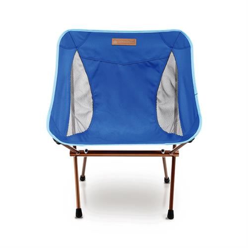 【OutdoorBase】AMOEBA 阿米巴 航太鋁合金 輕便 休閒 折疊 椅(附收納袋) 藍 25711