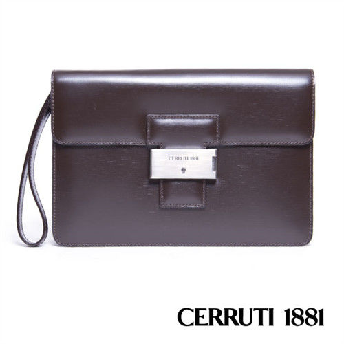 CERRUTI 1881 義大利進口手包 - 咖啡色 020F-E0802