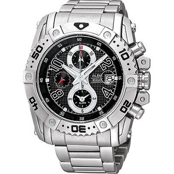 【ALBA】天行者三環計時運動腕錶YM62-X220D-黑/44mm