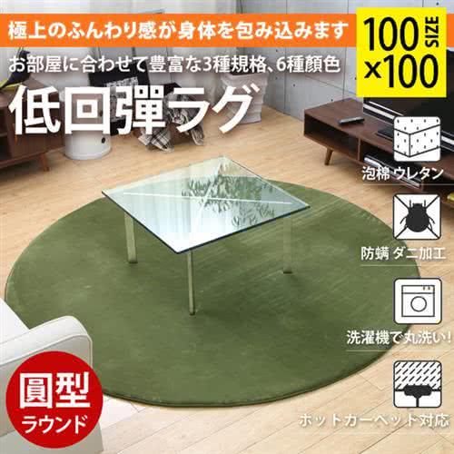 日本MODERN DECO短毛絨柔軟圓型地墊/地毯-6色