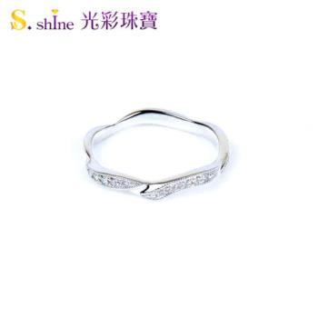【光彩珠寶】婚戒 日本鉑金結婚戒指 女戒 情定巴黎