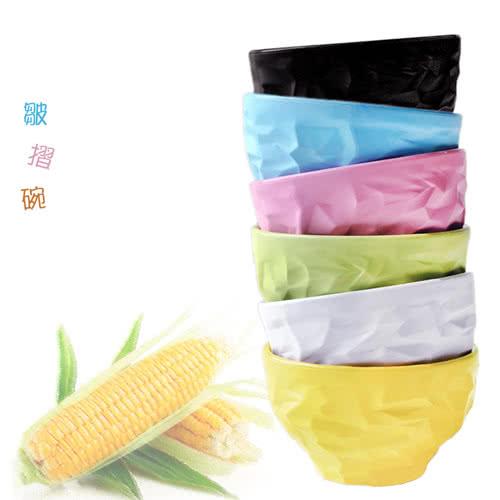 【Cornflower玉米花】美學時尚玉米餐具-皺摺碗-6入