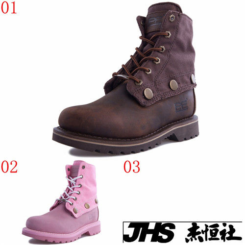 (預購)pathfinder款60801春季女士拼接潮流短筒馬丁靴PF牛皮復古時尚工裝靴(JHS杰恆社)