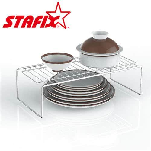 【韓國原裝進口STAFIX】全不銹鋼萬用碗盤層架