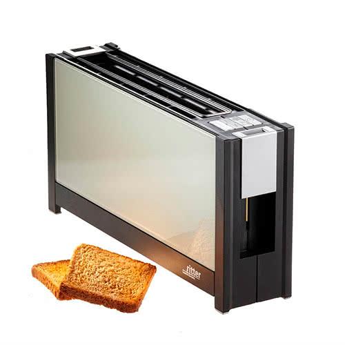 (德國原裝)ritter volcano 5 晶湛強化玻璃烤麵包機 透白