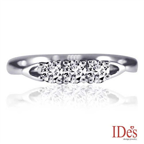 IDes design  精選設計款八心八箭完美車工鑽石戒指/線戒 - 預購
