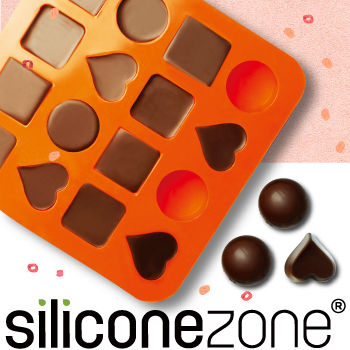 【Siliconezone 】施理康耐熱圓形造型巧克力模/冰模