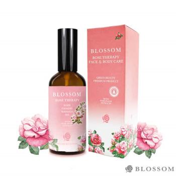 BLOSSOM玫瑰植萃曲線緊緻修護按摩油100ML*1件組