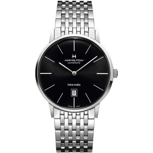 HamiltonAMERICANCLASSIC經典機械腕錶-黑x銀/42mmH38755131