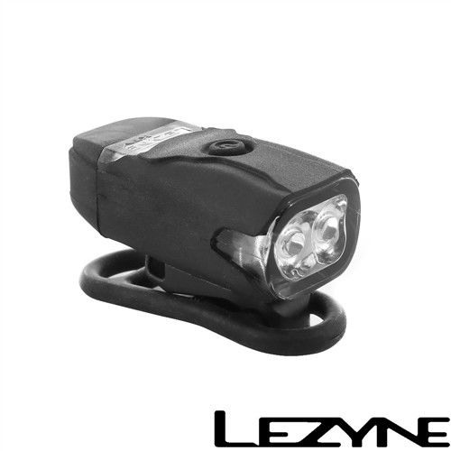 LEZYNE KTV DRIVE FRONT USB充電光學透鏡LED警示前燈(黑)