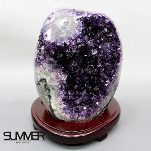 【SUMMER寶石】5A級烏拉圭紫晶鎮《3.4kg》(頂級深紫色 7B-72)