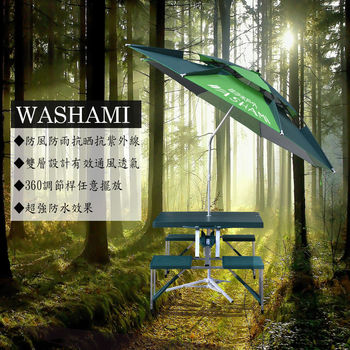 WASHAMl-萬向衛星傘雙層透氣(傘面2.2M)