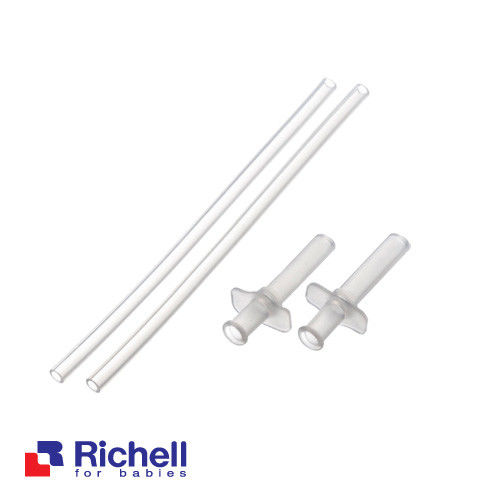 任-Richell日本利其爾 PPSU吸管型哺乳瓶用配件吸管(2套入)