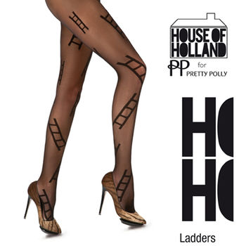 【摩達客】英國進口【House of Holland】時尚階梯彈性褲襪