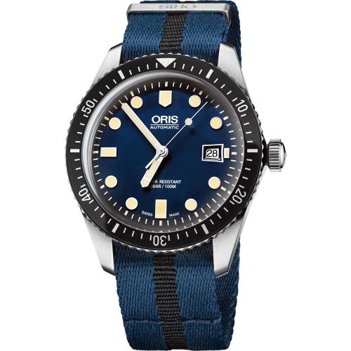Oris Divers Sixty-Five 1965 復刻潛水系列機械腕錶-藍/42mm 0173377204055-0752128FC