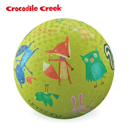 【美國Crocodile Creek】7吋兒童運動遊戲球-森林動物