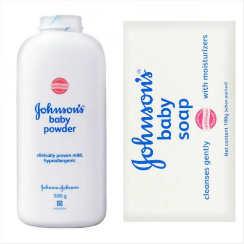 【Johnsons 】嬰兒爽身粉/原味(500g)*3+原味滋潤嬰兒潤膚香皂(100g)*15