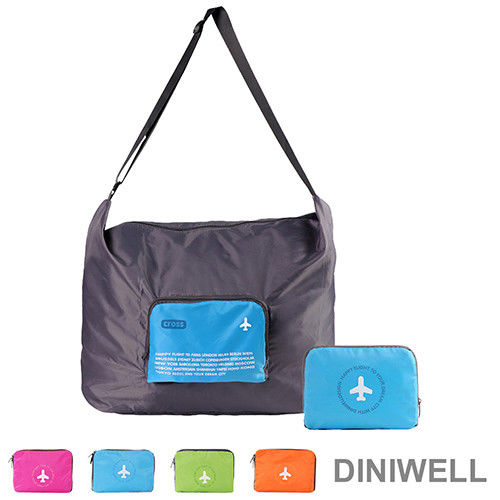 【DINIWELL】多功能單肩斜背可折疊行李箱拉桿收納包(40L)