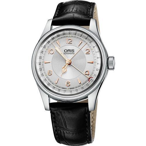 Oris Big Crown Original 指針式日期機械腕錶-銀/40mm 0175476964061-0752053