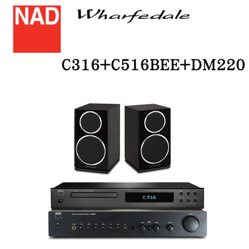 【NAD+Wharfedale】HiFi二聲道音響組合 C316BEE+C516BEE+DM220