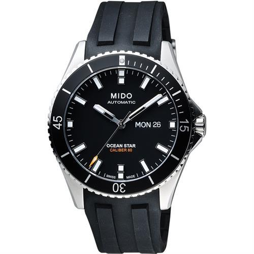 MIDOOceanStar200m潛水機械腕錶-黑/41mmM0264301705100