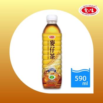 【愛之味】麥仔茶(Oligo腸道保健)590ml(24入/箱)