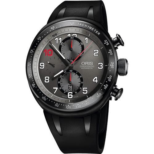 ORIS Grand Prix賽事歐陽若曦計時限量機械腕錶-黑/44mm 0177476117784-SET