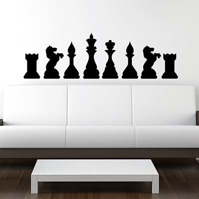  【摩達客】法國Ambiance 西洋棋 家飾設計壁貼