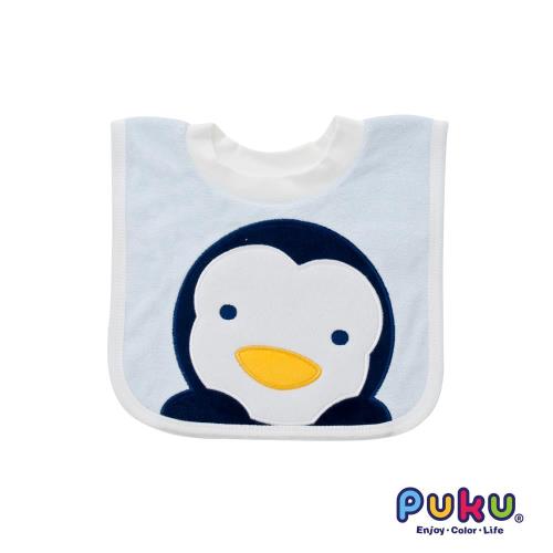 任-PUKU藍色企鵝 套頭圍兜(水色)