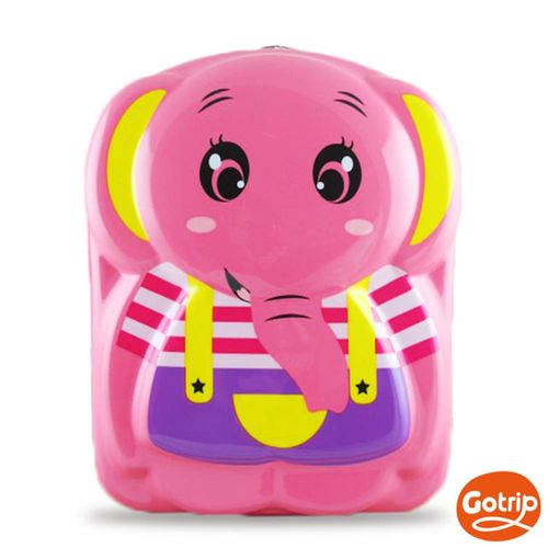 【GO TRIP 尚旅】 13吋 粉紅大象卡通兒童背包