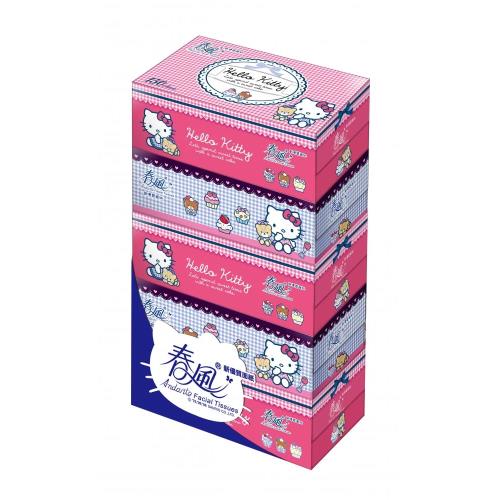 春風 Hello Kitty盒裝面紙150抽x5盒x10串