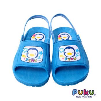 任-PUKU藍色企鵝 學步拖鞋15號(水色)