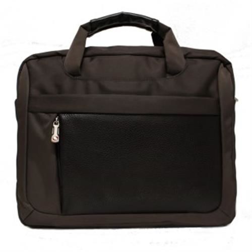 DRAKA達卡 - 都會簡約公事包商務防潑水-咖啡色-斜背包/側背包/筆電包