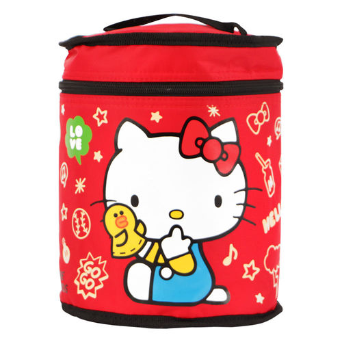 Hello Kitty+LINE莎莉圓形保溫便當袋