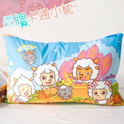 【R.Q.POLO】喜羊羊 品牌卡通小童枕/兒童枕/枕頭(含枕心)