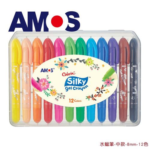【BabyTiger虎兒寶】韓國 AMOS 神奇水蠟筆 - 中款 - 12 色