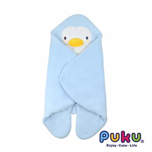 【PUKU藍色企鵝】 造型包巾(秋冬)尺寸F-水色