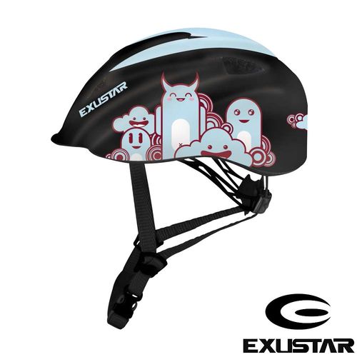 EXUSTAR 自行車兒童安全帽 (黑藍) 