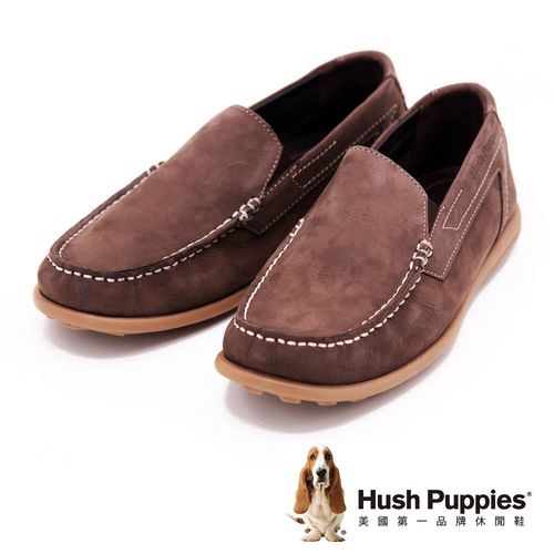 Hush Puppies 男士休閒直套式便鞋 男鞋-棕(另有藍)