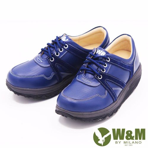 W&M FIT飛線休閒運動鞋健走鞋 女鞋-藍(另有粉)